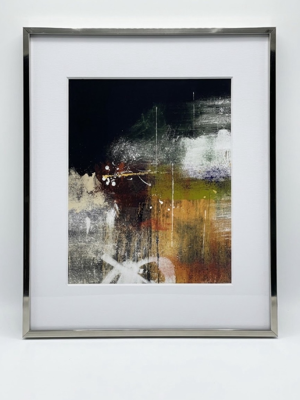 West Elm 16x20 Metal Gallery Frame Modern Polished Nickel Wall Art Decor